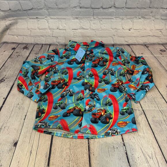 Blaze and the Monster Machines Boutique Button Down Shirt - Picture 1 of 4